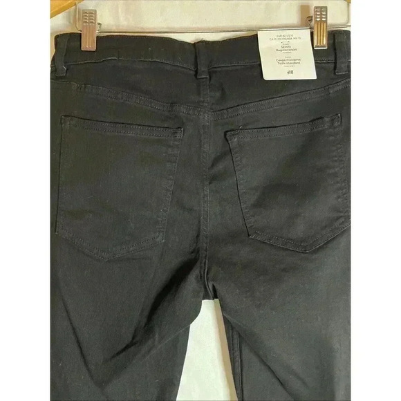 H&M Skinny RegularWaist‎ Full length stretch black size:US 10 - Picture 9 of 13
